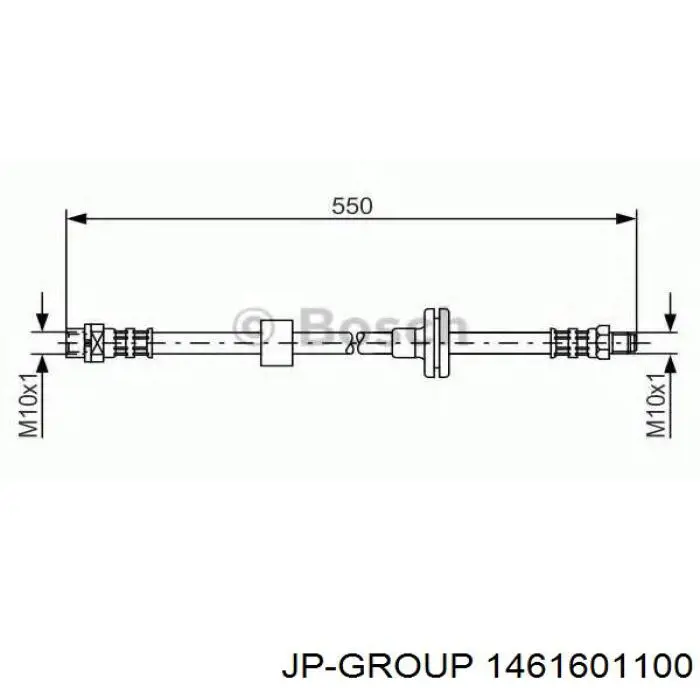 Купити 1461601100 JP Group Шланг гальмівний