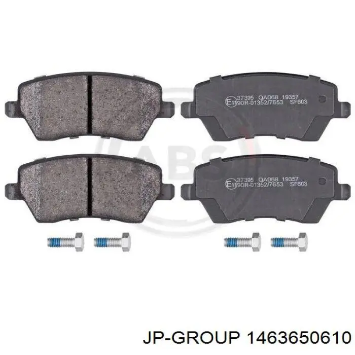 1463650610 JP Group Комплект пружинок кріплення дискових колодок, передніх