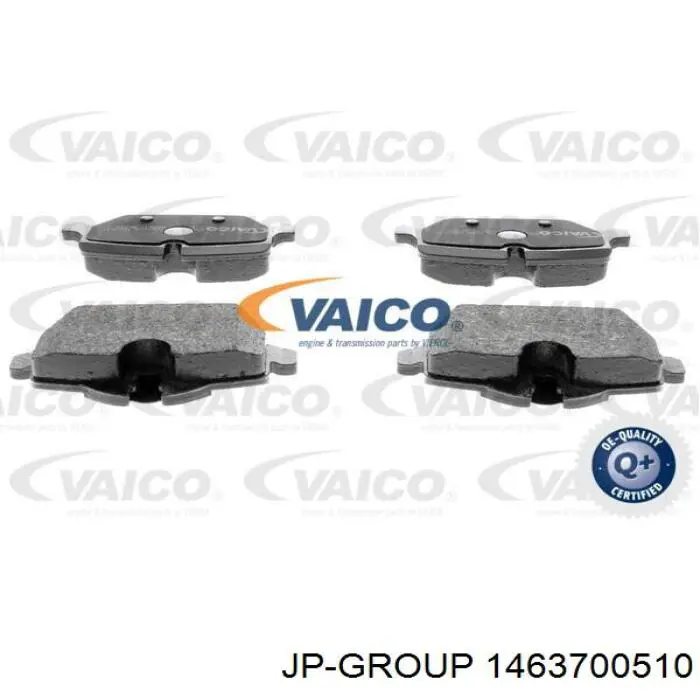 Задні гальмівні колодки JP Group 1463700510 ціна, від 13.07 USD