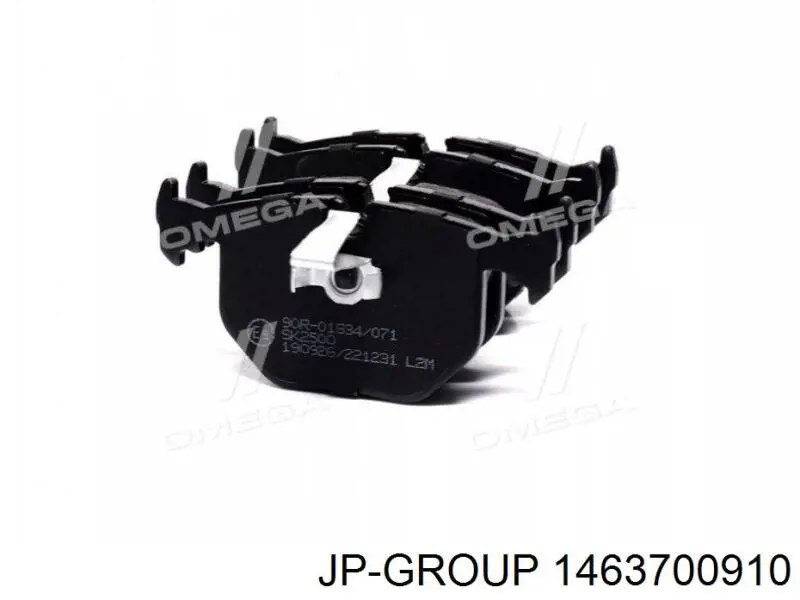 Задні гальмівні колодки JP Group 1463700910 ціна, від 13.46 USD