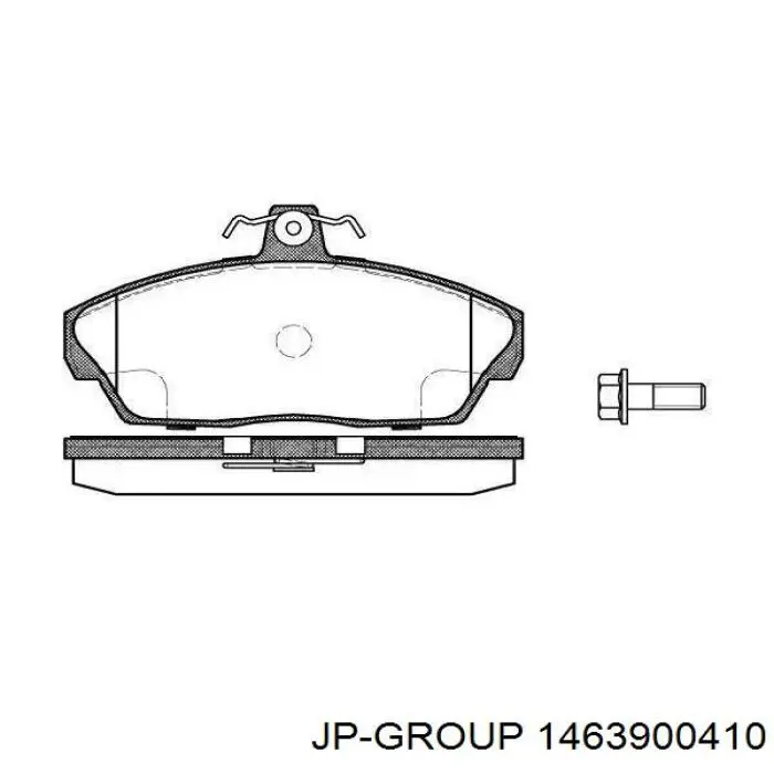 Колодки ручника/стоянкового гальма 1463900410 JP Group