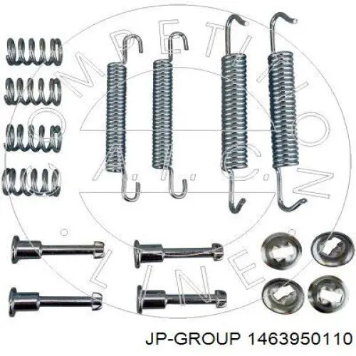 Монтажний комплект задніх барабанних колодок JP Group 1463950110 ціна, від 4.39 USD