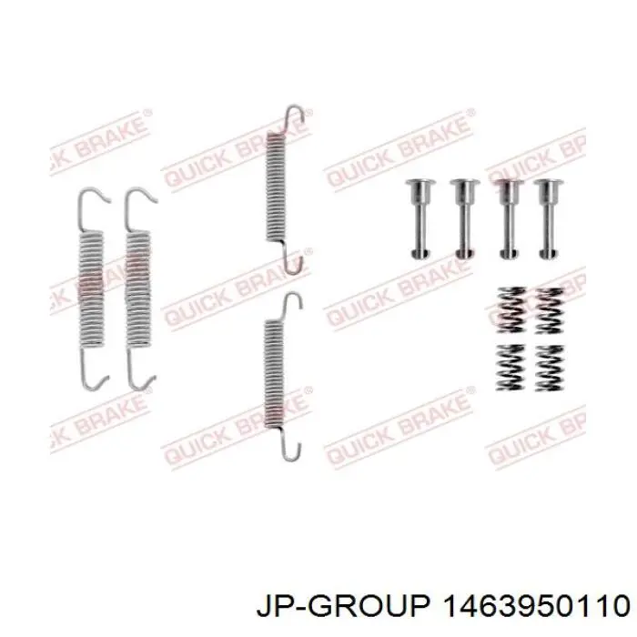 Купити 1463950110 JP Group Монтажний комплект задніх барабанних колодок