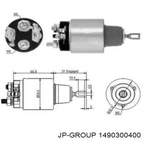 Стартер 1490300400 JP Group