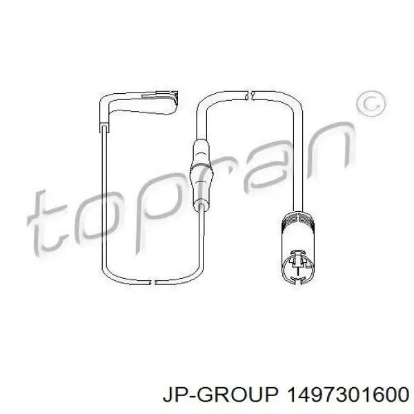 Датчик зносу гальмівних колодок, задній 1497301600 JP Group