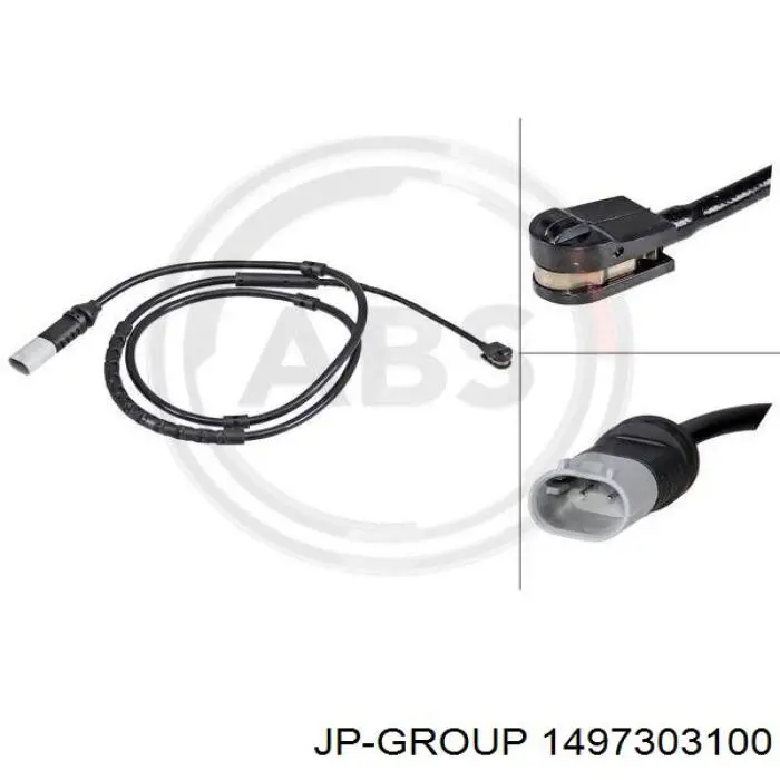 1497303100 JP Group Датчик зносу гальмівних колодок, задній
