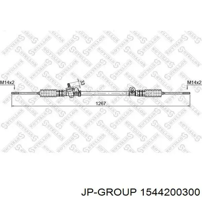 35703257 Ford Рейковий рульовий механізм