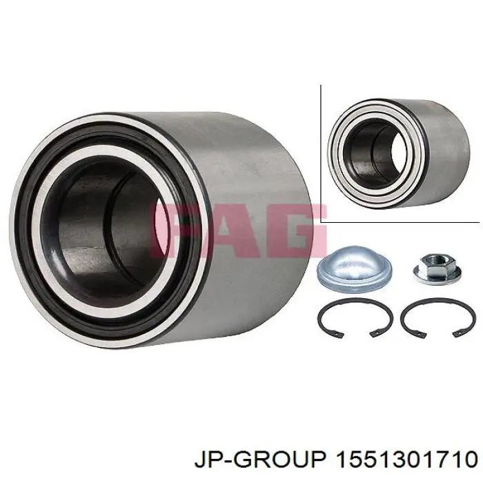 Підшипник маточини задньої JP Group 1551301710 ціна, від 12.44 USD