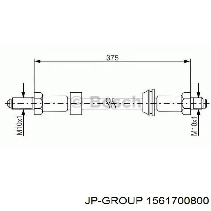 Купити 7272225 Ford Шланг гальмівний задній