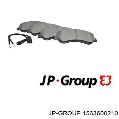 Купити 1563600210 JP Group Колодки гальмівні передні, дискові