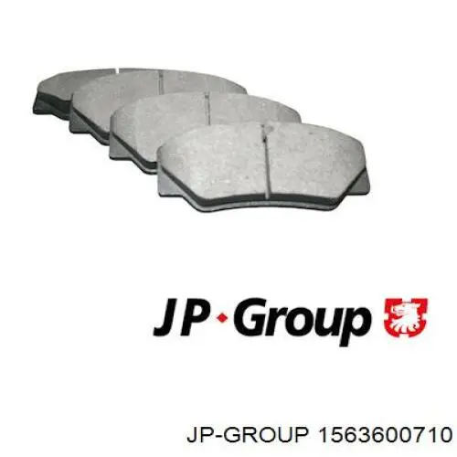 1563600710 JP Group колодки гальмівні передні, дискові