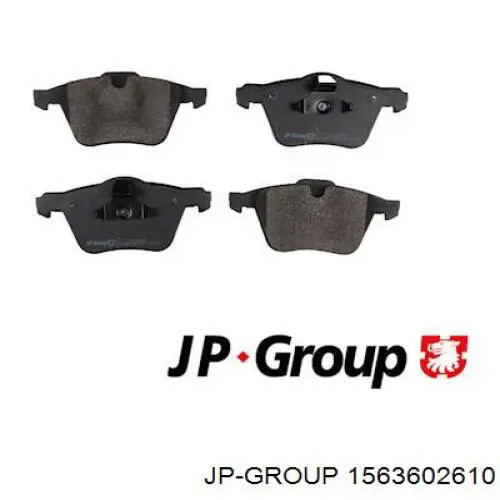 Купити 1563602610 JP Group Колодки гальмівні передні, дискові
