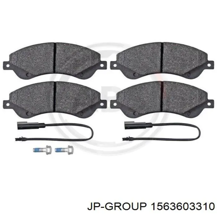 Гальмівні колодки JP Group 1563603310 ціна, від 19.10 USD