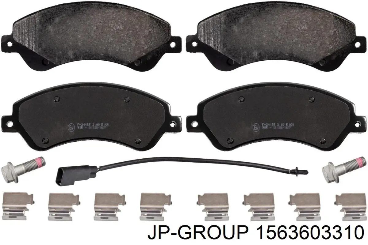 1563603310 JP Group Передні гальмівні колодки