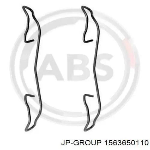 Ремкомплект передніх гальм JP Group 1563650110 ціна, від 2.98 USD