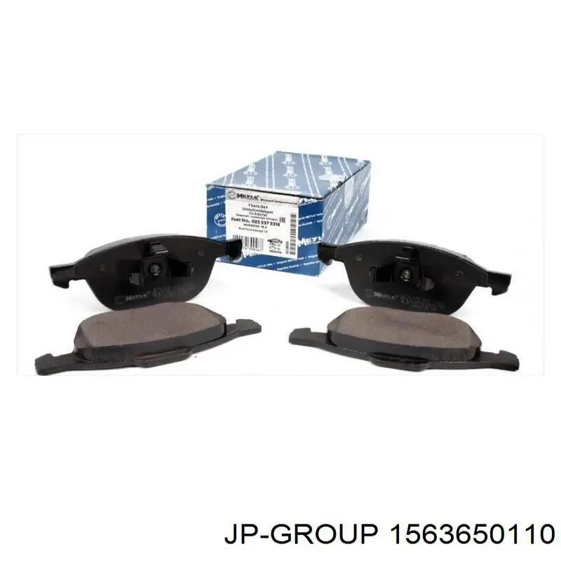 Ремкомплект передніх гальм 1563650110 JP Group