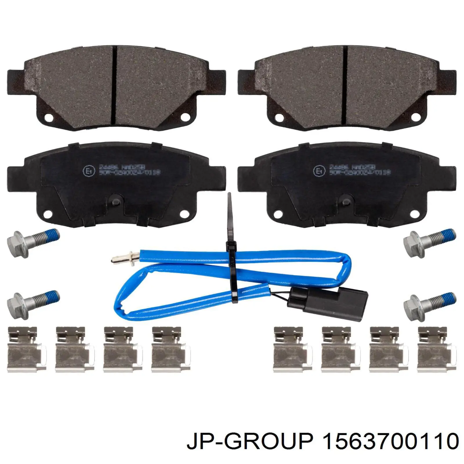 1563700110 JP Group Колодки гальмівні задні, дискові