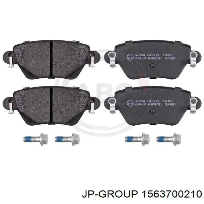 Задні гальмівні колодки JP Group 1563700210 ціна, від 13.06 USD