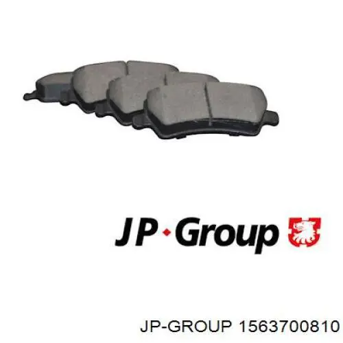 Колодки гальмові задні, дискові 1563700810 JP Group