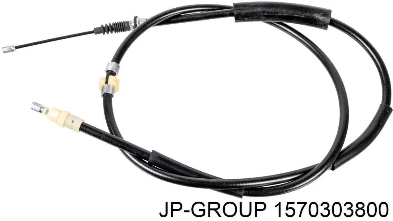 1570303800 JP Group Трос ручного гальма задній, правий/лівий
