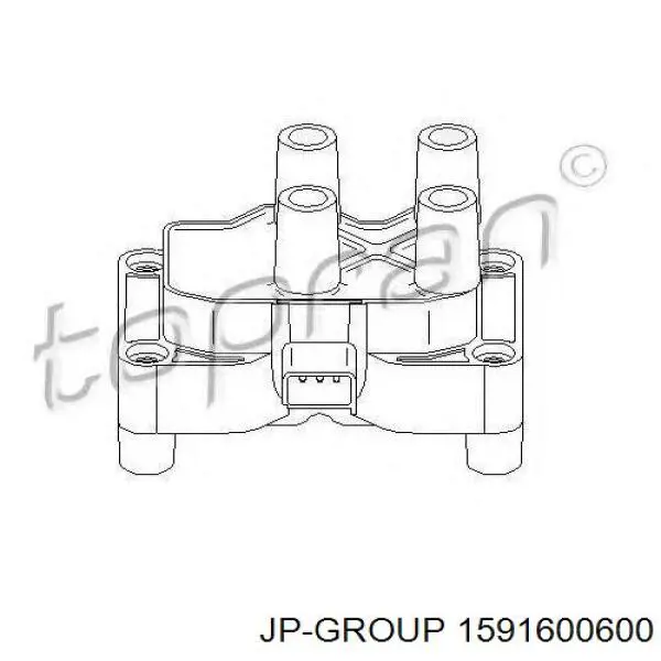 Купити 1591600600 JP Group Котушка запалювання