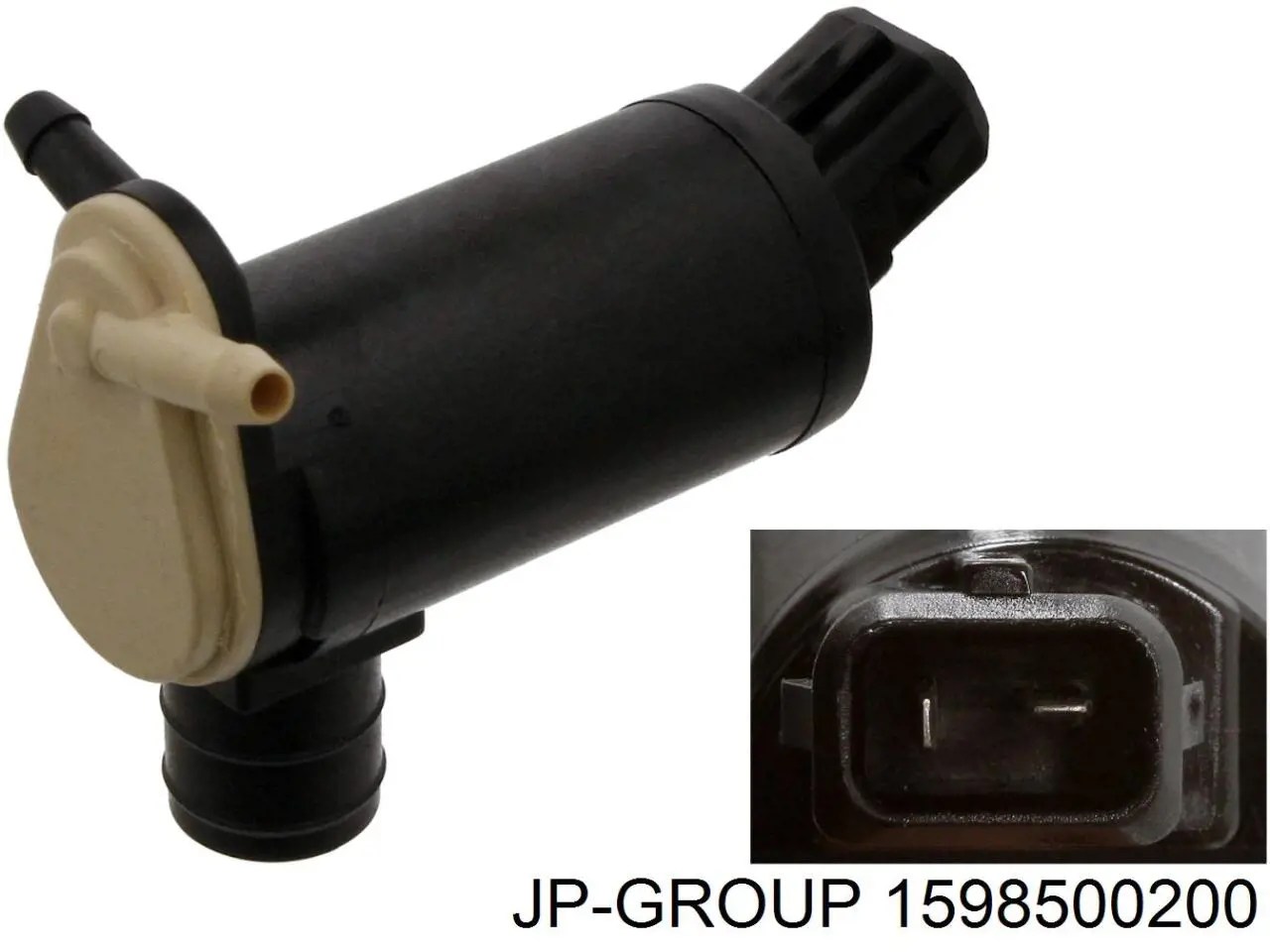 1598500200 JP Group насос-двигун омивача скла, перед/зад
