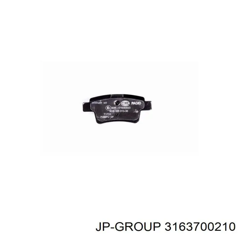 Купити 3163700210 JP Group Задні колодки