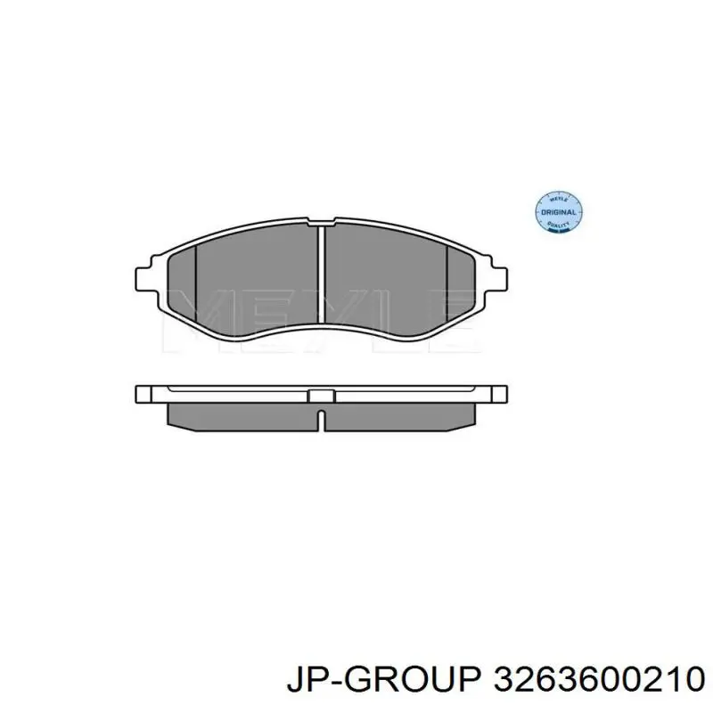 Гальмівні колодки JP Group 3263600210 ціна, від 12.48 USD
