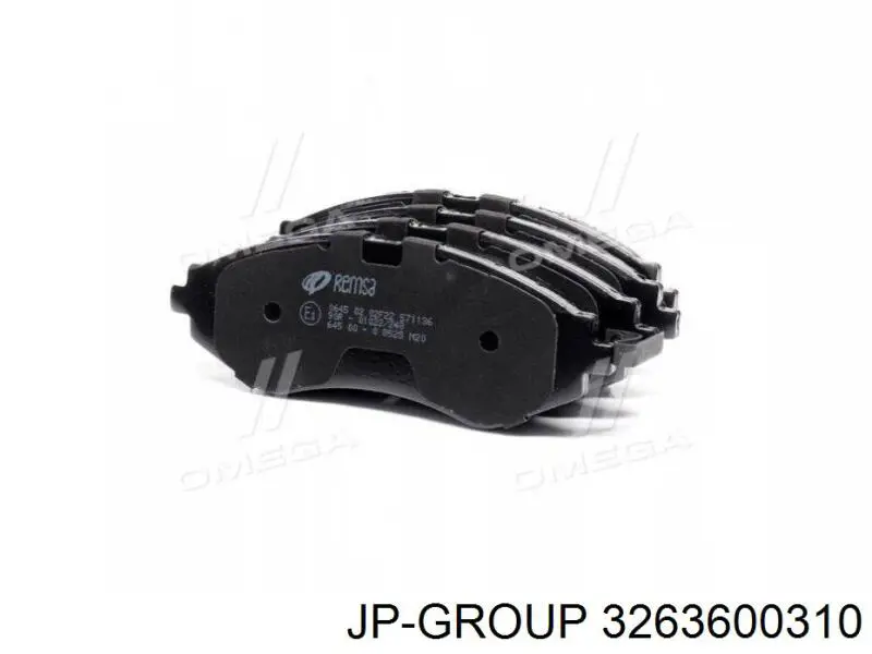 Гальмівні колодки JP Group 3263600310 ціна, від 14.59 USD