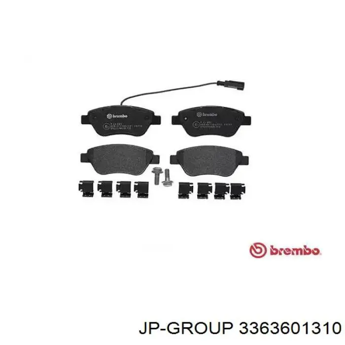 3363601310 JP Group Передні гальмівні колодки