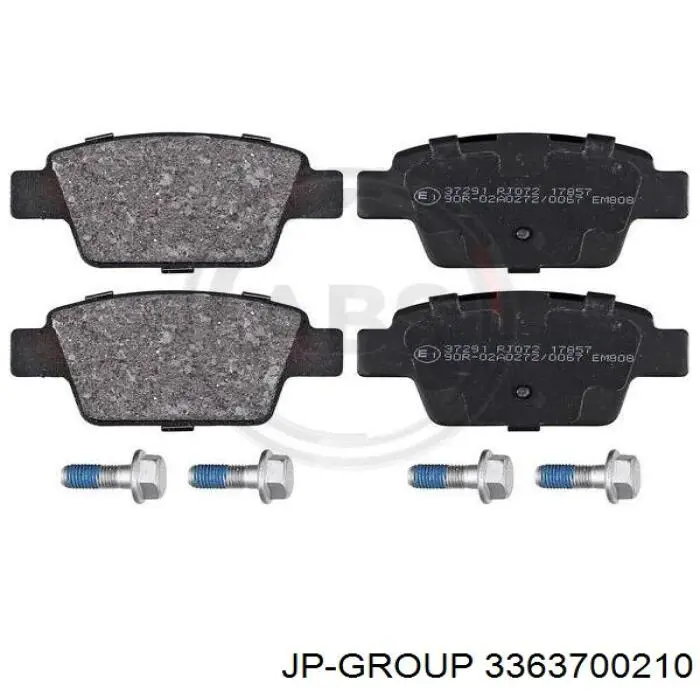 Задні гальмівні колодки JP Group 3363700210 ціна, від 11.80 USD