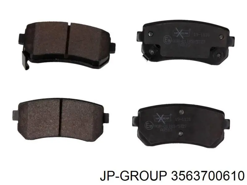Задні гальмівні колодки JP Group 3563700610 ціна, від 12.57 USD