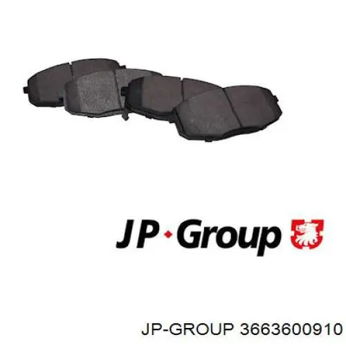 Гальмівні колодки JP Group 3663600910 ціна, від 16.73 USD