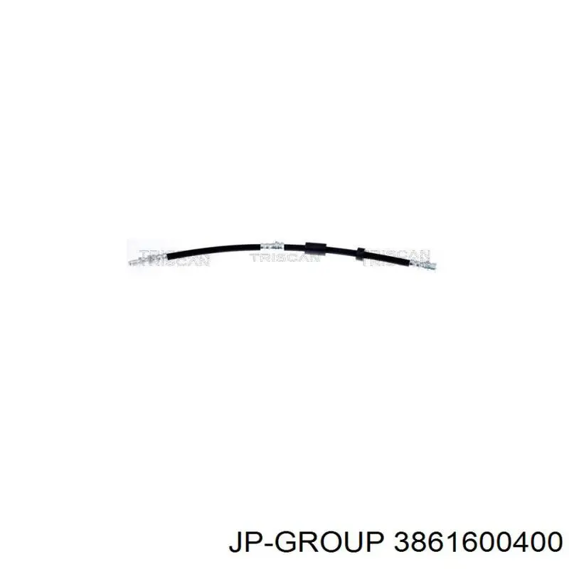 3861600400 JP Group Гнучка гальмівна трубка передня
