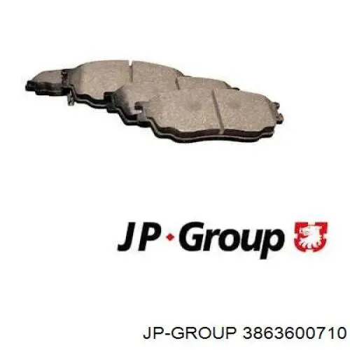 Колодки гальмівні передні, дискові 3863600710 JP Group