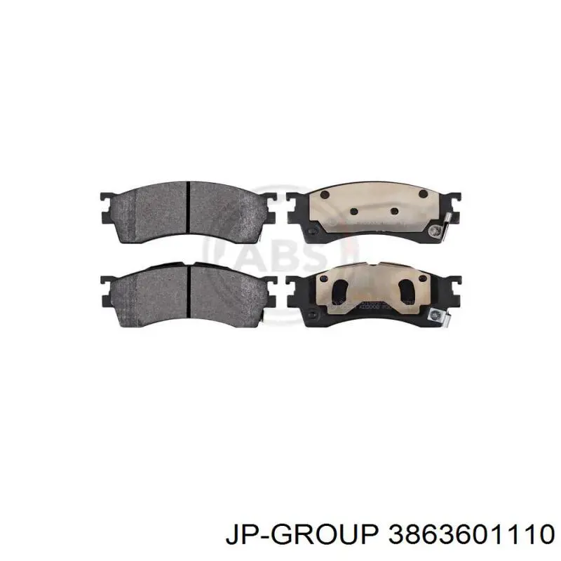 Гальмівні колодки JP Group 3863601110 ціна, від 14.96 USD