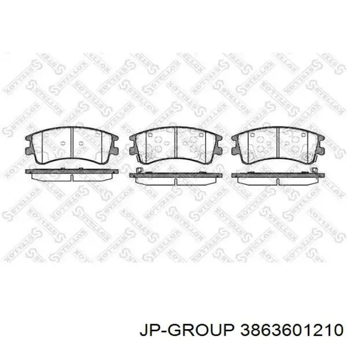 Гальмівні колодки JP Group 3863601210 ціна, від 15.46 USD