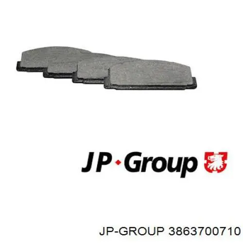 Задні гальмівні колодки JP Group 3863700710 ціна, від 11.20 USD