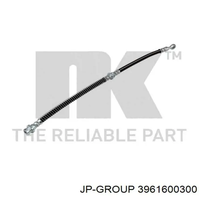 3961600300 JP Group Гнучка гальмівна трубка передня