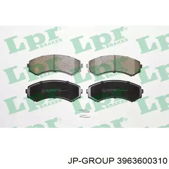 Гальмівні колодки JP Group 3963600310 ціна, від 15.68 USD