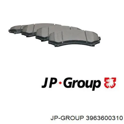 Купити 3963600310 JP Group Колодки гальмівні передні, дискові