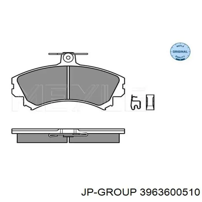 Тормозні колодки JP Group 3963600510