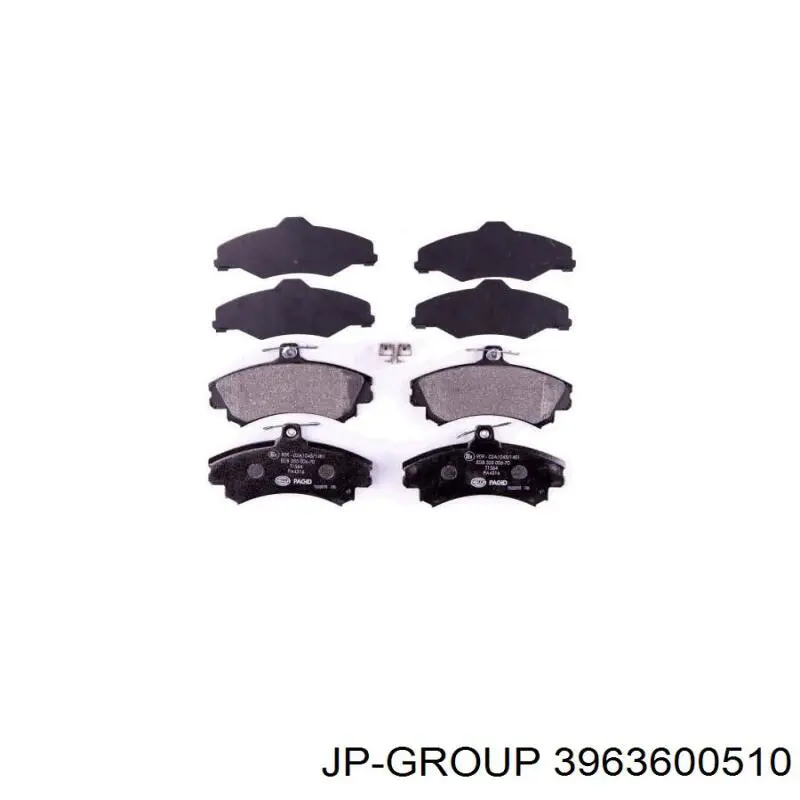 Гальмівні колодки JP Group 3963600510 ціна, від 14.81 USD