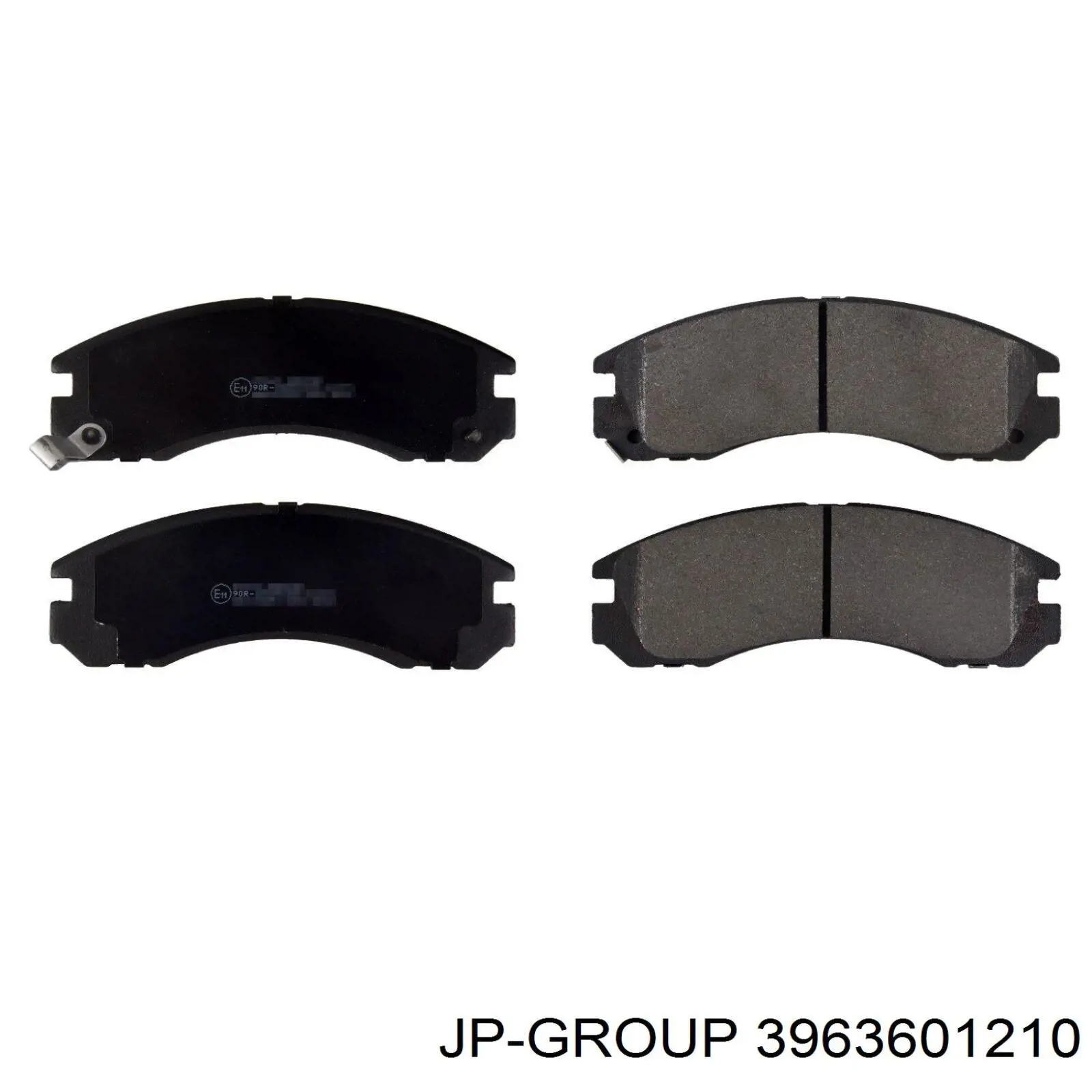3963601210 JP Group колодки гальмівні передні, дискові