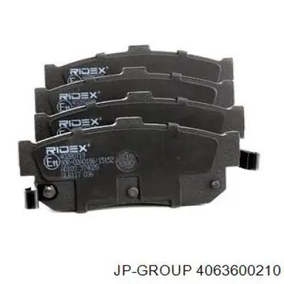 Гальмівні колодки JP Group 4063600210 ціна, від 12.70 USD