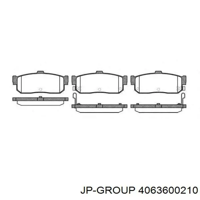 Купити 4063600210 JP Group Колодки гальмівні передні, дискові