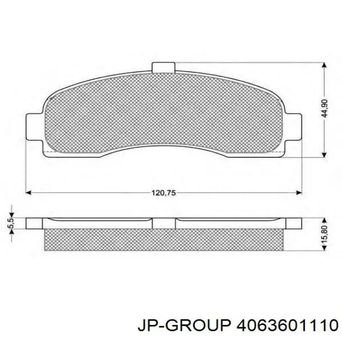 4063601110 JP Group Передні гальмівні колодки