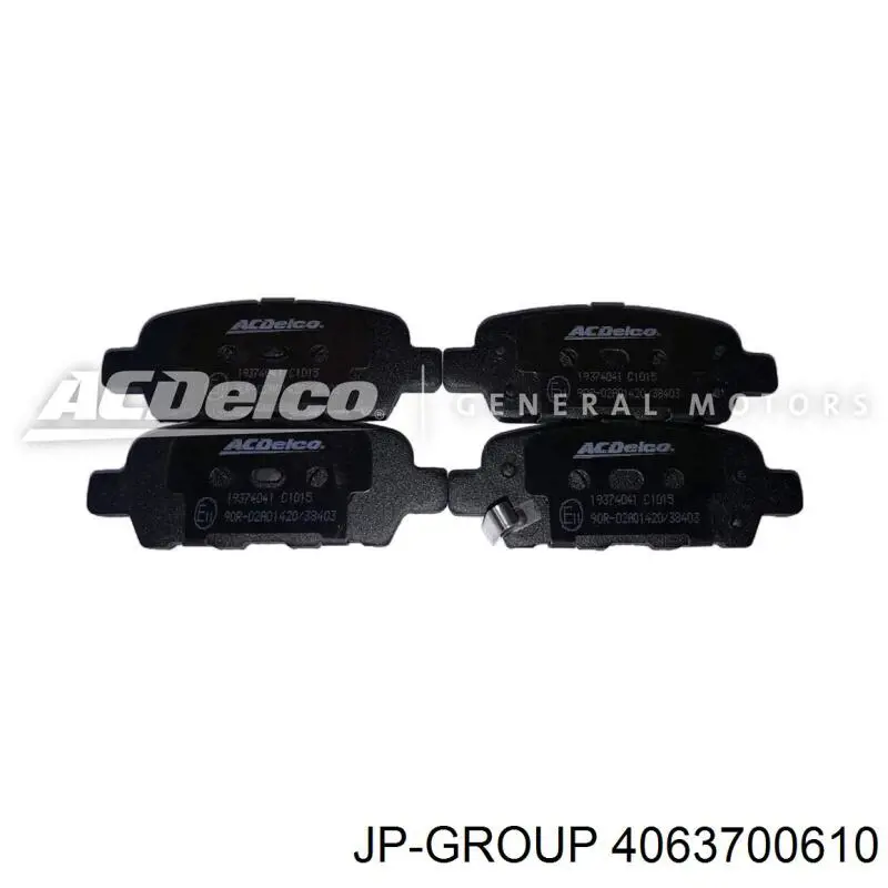 Задні гальмівні колодки JP Group 4063700610 ціна, від 11.36 USD