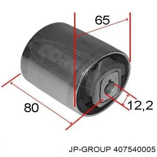 Сайлентблок нижнього важеля передньої підвіски JP Group 407540005 ціна, від 16.86 USD