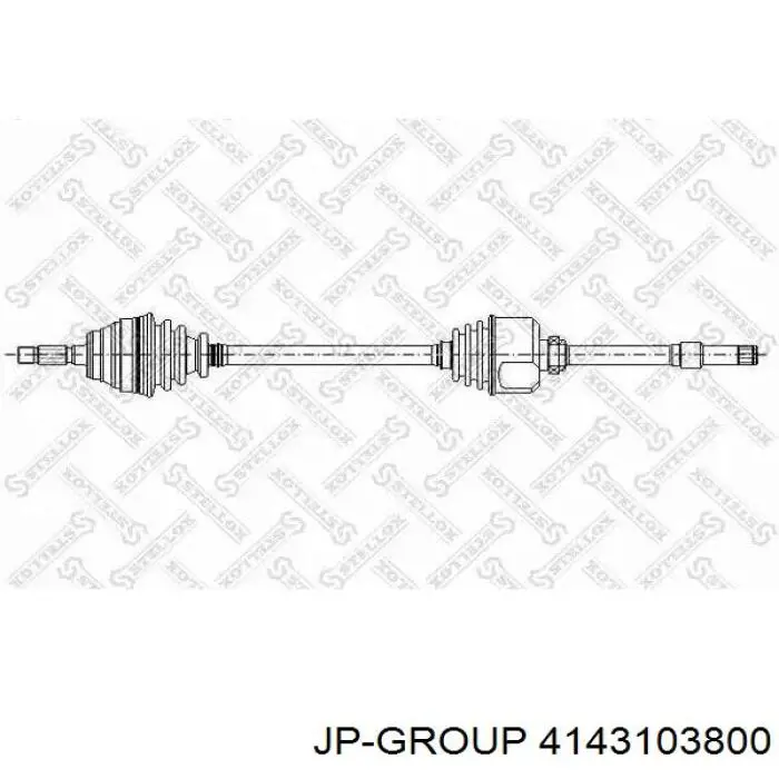 Ліва піввісь 32726F Peugeot/Citroen